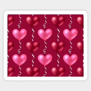 Heart Balloons Sticker